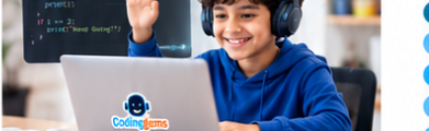 Student engaged in hands-on coding lesson